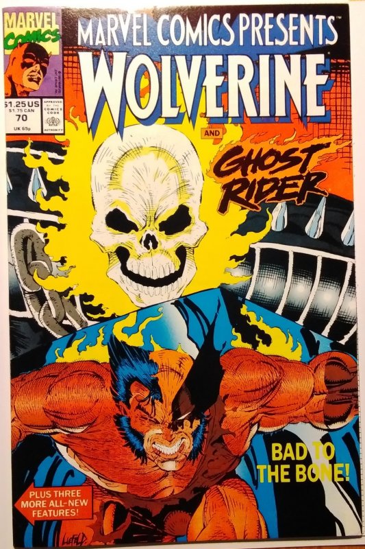 Marvel Comics Presents #70 (1991) Wolverine Ghost Rider