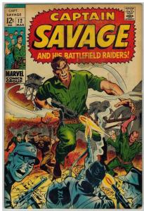 CAPTAIN SAVAGE (1968) 12 VG Mar. 1969 COMICS BOOK