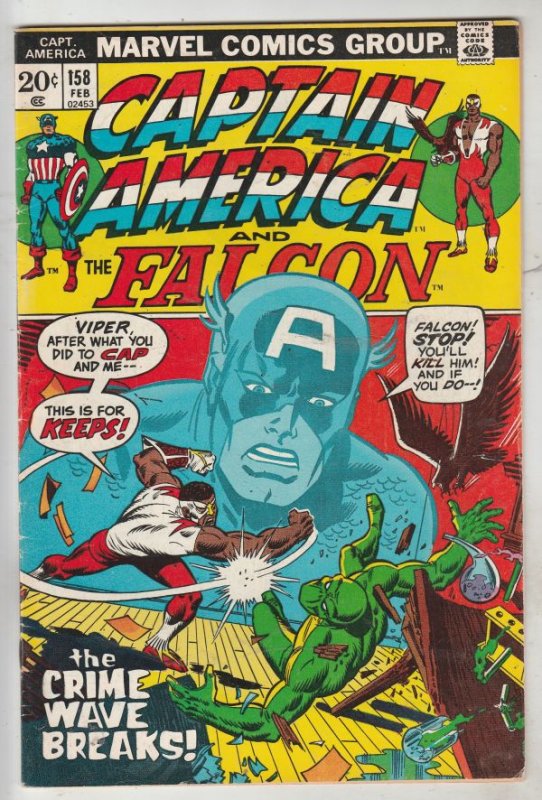 Captain America #158 (Feb-73) VF/NM High-Grade Captain America