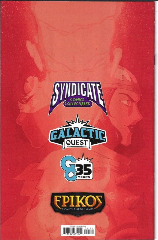 Godzilla #7 2026 Singed in Red By Paul Robertson Exclusive IDW EB203