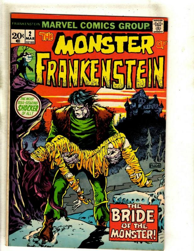 Monster Of Frankenstein # 2 VF/NM Marvel Comic Book Mike Ploog Cover Horror RS1