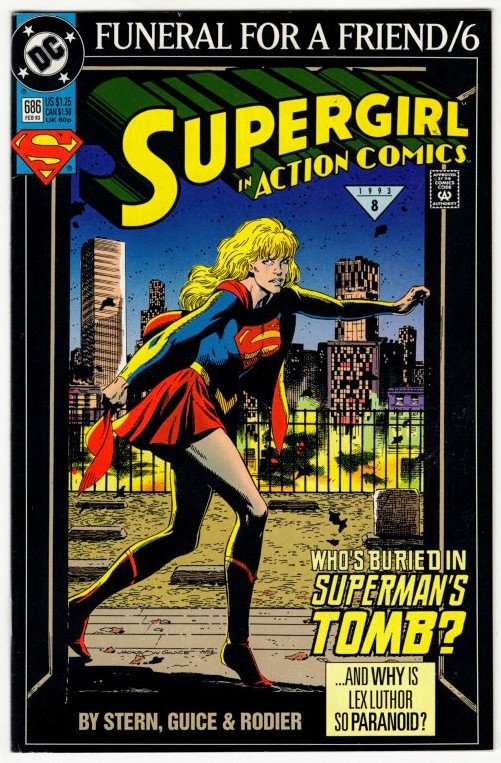 ACTION COMICS #686 (8.5-9.0) Supergirl!