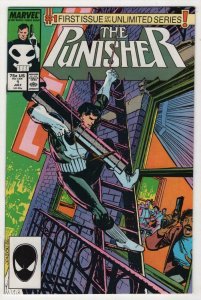 PUNISHER #1, NM- Mike Baron, Janson, 1987, guns, Blood, more Marvel in store 