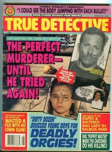 TRUE DETECTIVE-08/93-GUNMAN'S CONFESSION-WASTED FED-DEADLY ORGIES-GD/VG G/VG
