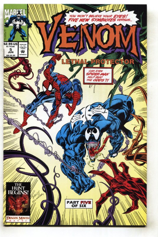 Venom: Lethal Protector #5 1st Phage- Lasher- Riot - Agony NM-