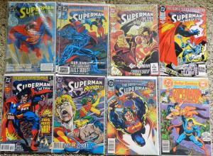 LOT OF 24 SUPERMAN 'THEMED MID-GRADE COMICS FROM THE 70s, 80s and 90s!!