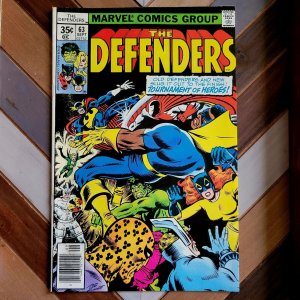 DEFENDERS #63 VF+ 8.5 (Marvel 1978) Old team vs New! TOURNAMENT of HEROES