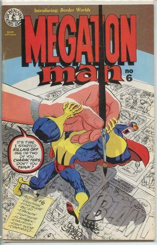 MEGATON MAN #6, VF/NM, 1984 1985, Donald Simpson, more indies in store