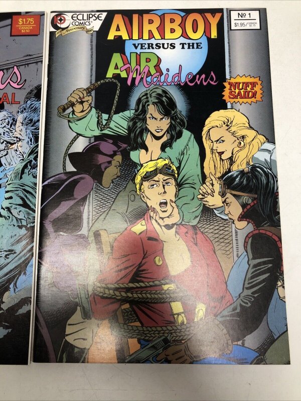 Airboy Vs Air Maidens # 1 + Air Maidens Special # 1 (1988) (VF) Eclipse Comics