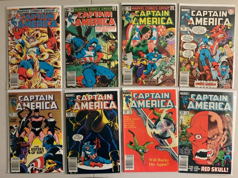 Captain America comics lot #267-340 + 1 annual newsstand 27 diff (1982-88)