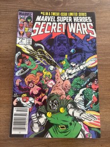 Marvel Super Heroes Secret Wars # 6 NM- Comic Book X-Men Spider-Man Hulk 4 J437