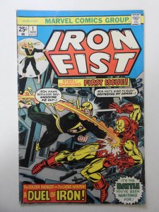 Iron Fist #1 (1975) VG Condition! MVS intact! Moisture stain