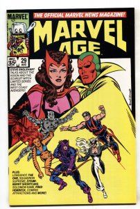 Marvel Age #29--Vision and Scarlet Witch--comic book--1985--NM-