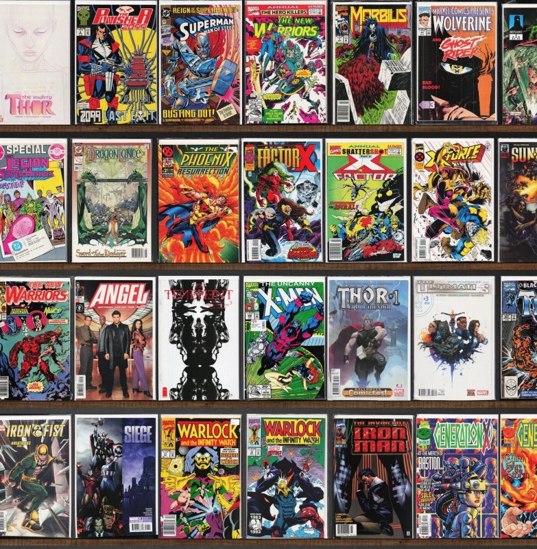 Huge Lot 130+ Comics with Fantastic Four, The Mighty Thor & More!