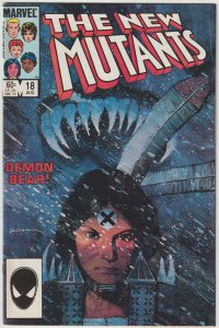 New Mutants #18 (Aug 1984, Marvel), VG condition (4.0), Intro new Warlock