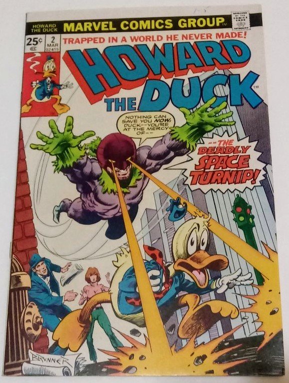 Howard The Duck #2 (VF-) Bronze Age Marvel ID78H