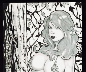 Poison Ivy by Everette Hartsoe. SIGNED 11 x 17 Print