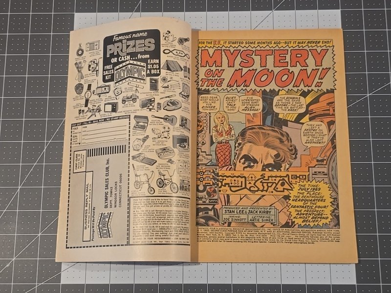 Fantastic Four #98 ?-Story Title: Mystery On The Moon (Marvel Comics May 1970)