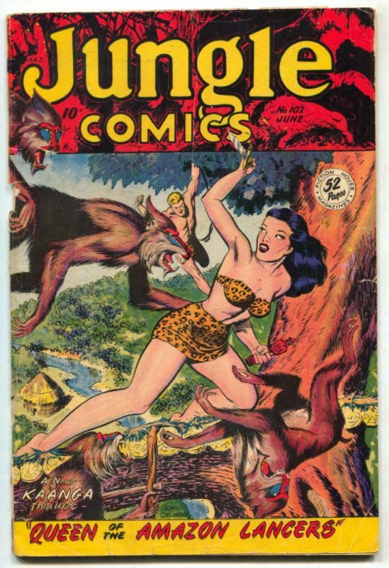 Jungle Comics #102 1948- Matt Baker- Kaanga G