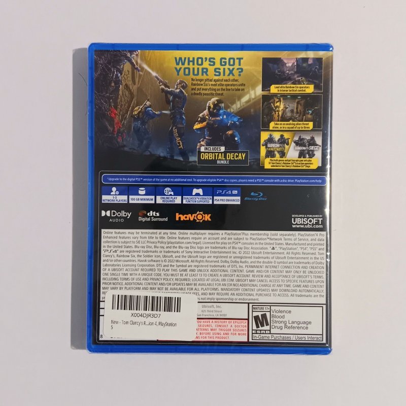 TOM CLANCYS RAINBOW SIX EXTRACTION | PLAYSTATION 4 | NEW IN BOX | FACTORY SEALED