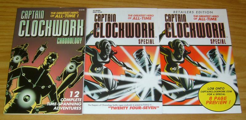 Captain Clockwork: Chronology #1 VF/NM one-shot + special + retailers edition
