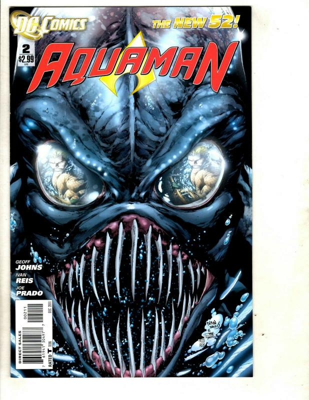 Lot of 8 Aquaman DC Comic Books # 2 3 4 5 6 7 8 9 Batman Flash Superman RP1