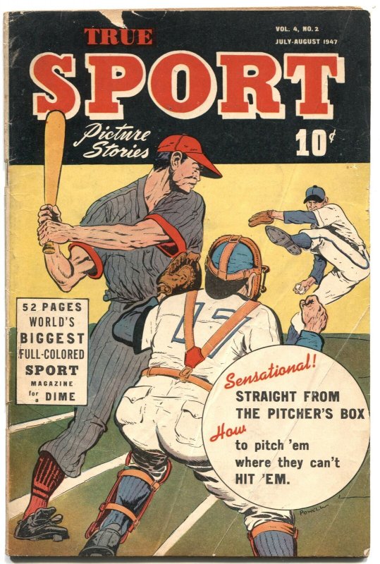 TRUE SPORT PICTURE STORIES VOL 4 #2-1947-BASEBALL-BOXING-SLEWFOOT JONES