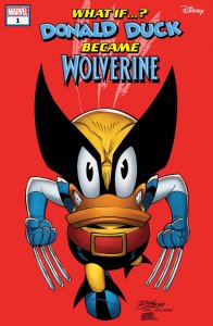 WHAT IF...? DONALD DUCK BECAME WOLVERINE #1 CVR A-D SET OF 4 (PRESALE 7/31)