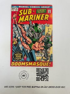 Prince Namor Sub-Mariner # 47 VG/FN Marvel Comic Book Dr. Doom Hulk Thor 12 J224