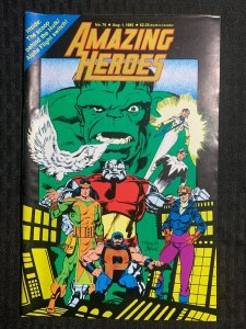 1985 AMAZING HEROES Comic Magazine #76 FN 6.0 Hulk & Alpha Flight