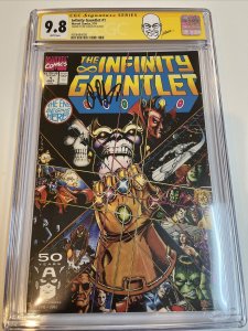 Infinity Gauntlet (1991) # 1 (CGC 9.8 SS WP)  Signed By Jim Starlin ! 