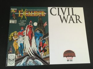 Five Marvel 1st Issues, Civil War,  Excalibur, Agent Carter, Belit