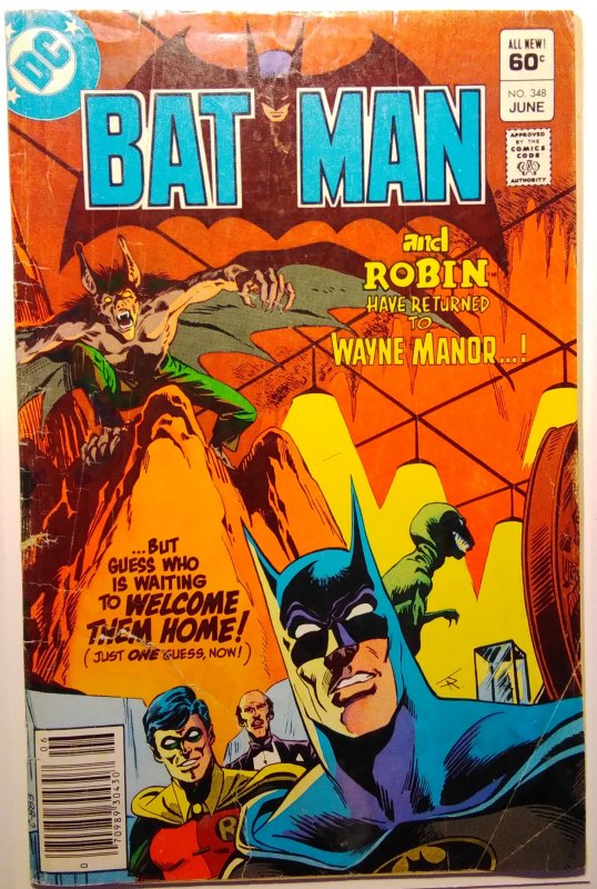 Batman #348 Newsstand Edition (1982)