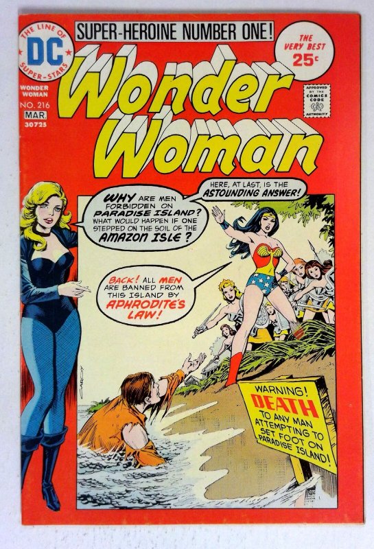 Wonder Woman #216 (1975) Black Canary Amazons DC VF/NM
