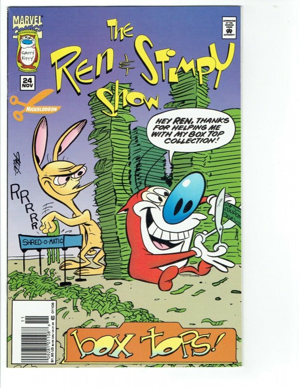 REN & STIMPY (1992 Series) #24 VF NEWSSTAND  Comic Book RARE 