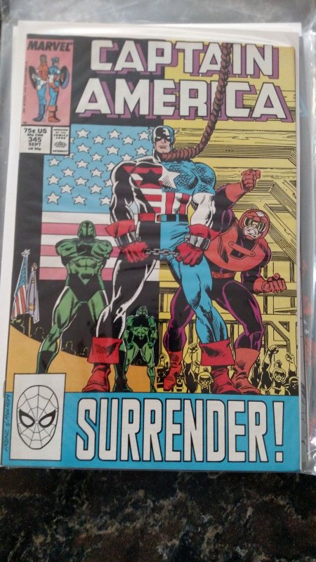 Captain America #345 (Marvel,1988) Condition NM