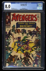 Avengers #24 CGC VF 8.0 Off White to White Kang Appearance!