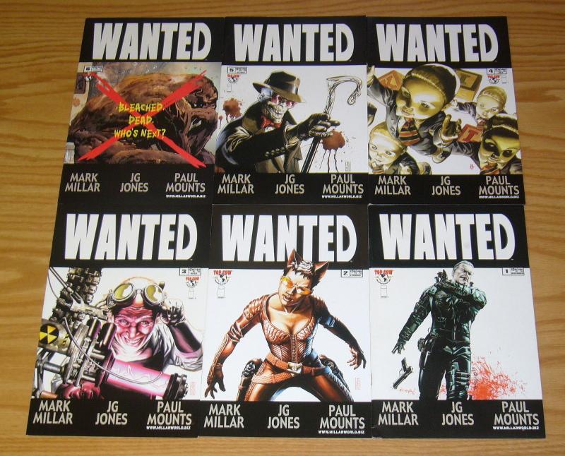 Wanted #1-6 VF/NM complete series - mark millar - j.g. jones - 1st prints set