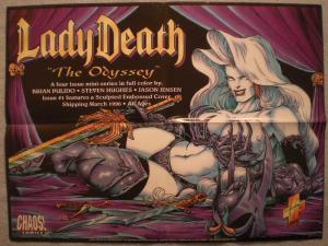 LADY DEATH ODYSSEY Promo poster, 24x19, 1994, Unused, more Promos in store