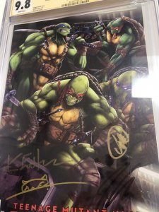 Teenage Mutant Ninja (2024) # 1 (CGC SS 9.8) Signed Aaron * Eastmen * Jones *Gal