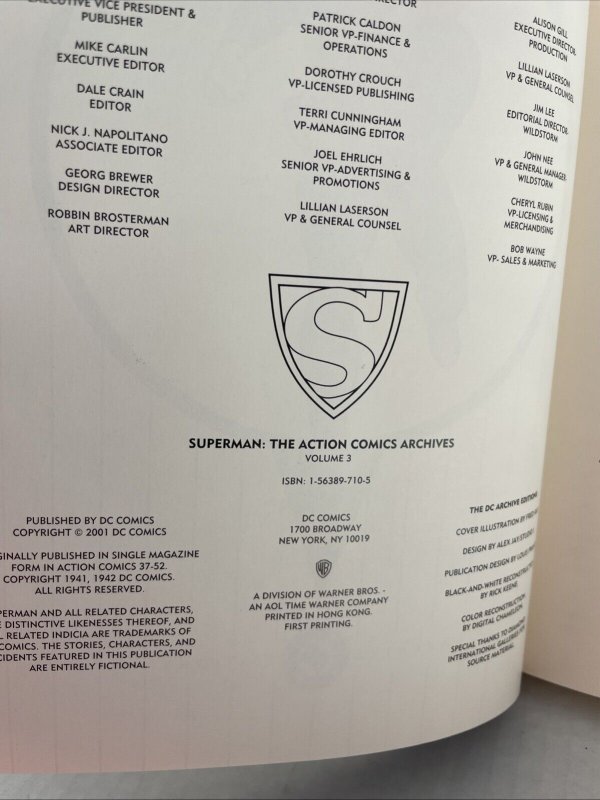 Archive Editions Superman: The Action Comics Volume 3 Hardcover