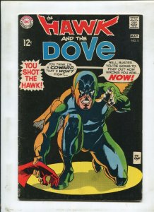 The Hawk And Dove #5 ~ The Hawk Was Shot!  ~ (Grade 6.0)WH