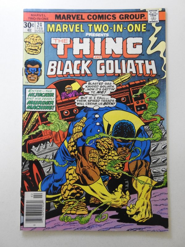 Marvel Two-In-One #24 Ben and Black Goliath! Sharp Fine- Condition!