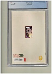 PRIMORDIAL #1 JOHN GALLAGHER COVER CGC 9.8 GORGEOUS SLAB WHITE PAGES.