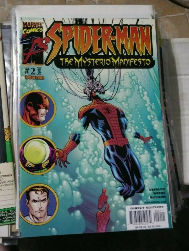 SPIDER-MAN THE MYSTERIO MANIFESTO # 2 2001 MARVEL COMICS  FAR FROM HOME 