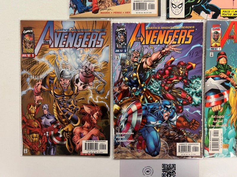 5 The Avengers Marvel Comic Books # 1 7 8 9 24 Iron Man Defenders Thor 7 JS40