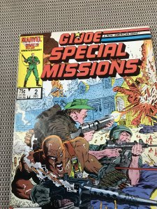 G.I. JOE SPECIAL MISSIONS #2 : Marvel comics Dec 1985 Fn; Herb Trimpe art