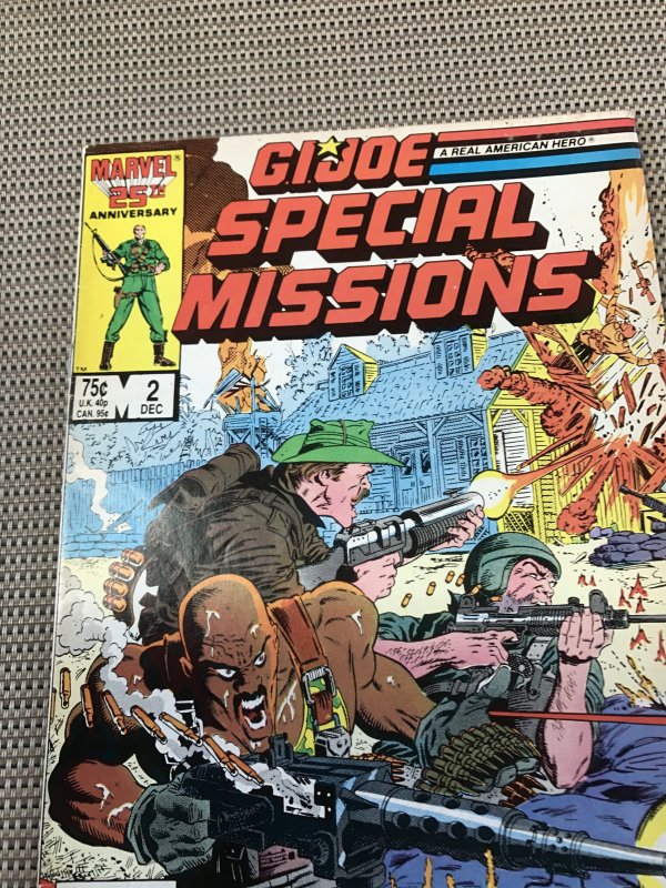 G.I. JOE SPECIAL MISSIONS #2 : Marvel comics Dec 1985 Fn; Herb Trimpe art