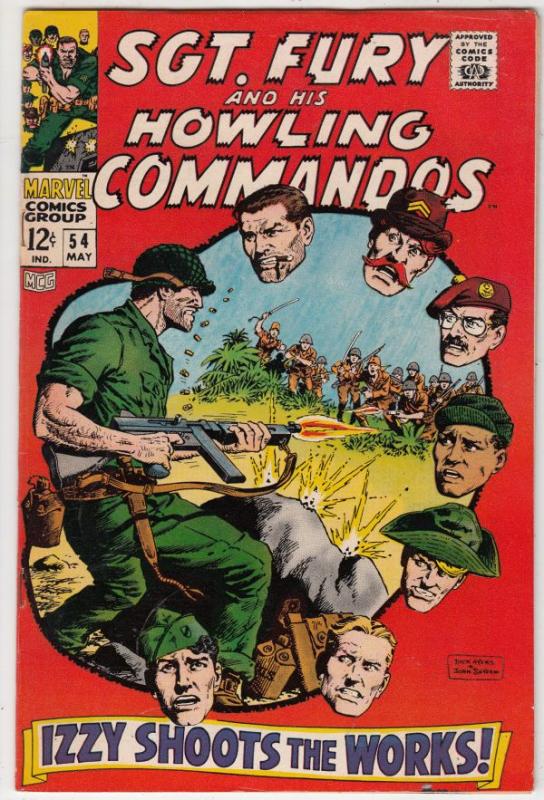 Sgt. Fury and His Howling Commandos #54 (May-68) VF/NM High-Grade Sgt. Fury, ...