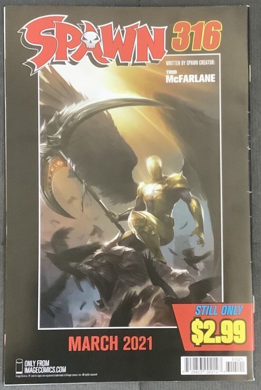 Spawn #315 Capullo Variant (2021, Image) NM-